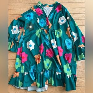 Flower flowy spring dress
